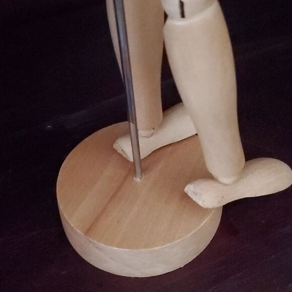 Artists Wooden Jointed 12" Poseable Mannequin - Picture 6 of 6